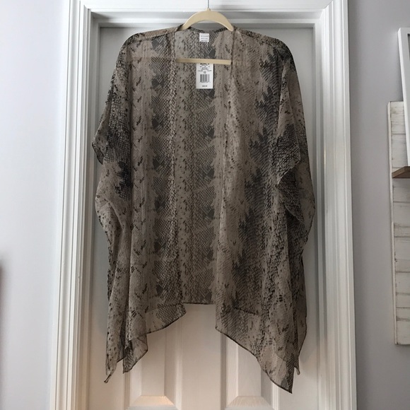 Kohls Jackets & Blazers - NWT Python Print Kimono